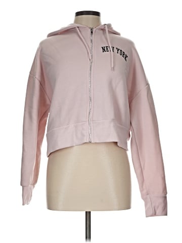 Charlotte Russe Zip Up Hoodie (view 1)