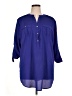 Calvin Klein 100% Polyester Blue 3/4 Sleeve Blouse Size 1X - photo 1