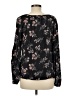 Hinge 100% Viscose Black Long Sleeve Blouse Size M - photo 2