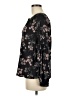 Hinge 100% Viscose Black Long Sleeve Blouse Size M - photo 5