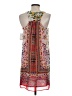 Collective Concepts 100% Polyester Paisley Red Casual Dress Size S - photo 2
