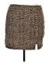 Garage Animal Print Brown Casual Skirt Size XL - photo 1