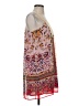 Collective Concepts 100% Polyester Paisley Red Casual Dress Size S - photo 4