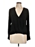 Splendid Black Long Sleeve Blouse Size L - photo 1