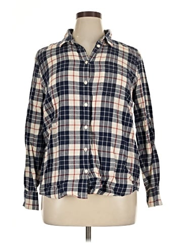 J.Crew Factory Store Long Sleeve Button-Down Shirt (view 1)