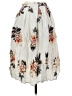 Shein 100% Rayon Floral Ivory Casual Skirt Size S - photo 2