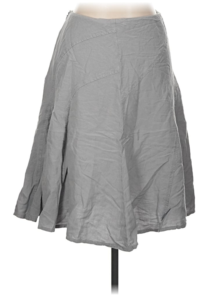 Pre-owned Larry Levine Casual Skirt In Gray