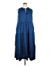 Max Studio Blue Casual Dress Size 2X - photo 1