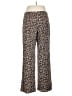 Soma Animal Print Brown Casual Pants Size L - photo 2