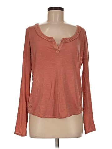 Free People Long Sleeve Henley (view 1)