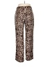 Soma Animal Print Brown Casual Pants Size L - photo 2