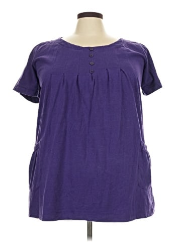 Roaman's Short Sleeve Blouse (view 1)