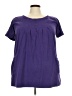 Roaman's Purple Short Sleeve Blouse Size 18 (L) - photo 1