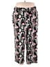 Ellos Print Black Casual Pants Size 22 - photo 1