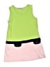 Hartstrings 100% Cotton Color Block Green Dress Size 6 - photo 1