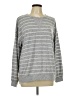 Paper Crane Stripes Gray Pullover Sweater Size L - photo 1