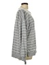 Paper Crane Stripes Gray Pullover Sweater Size L - photo 4