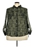 C established 1946 100% Polyester Tweed Green 3/4 Sleeve Blouse Size 20w - photo 1