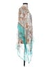 Soft Surroundings 100% Cupro Teal Kimono Size S - photo 4