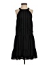 Express 100% Polyester Solid Black Casual Dress Size XS - photo 1