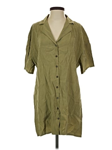 Topshop 3/4 Sleeve Button-Down Shirt (view 1)
