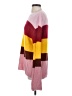 Umgee Color Block Burgundy Pullover Sweater Size S - photo 5