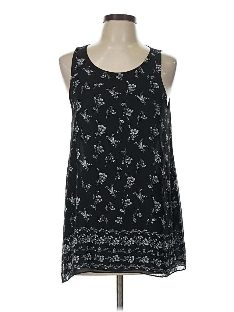Pre-owned Max Studio Sleeveless Blouse In Black