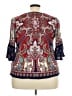 BILA 100% Rayon Blue 3/4 Sleeve Blouse Size XXL - photo 2