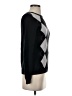 IZOD 100% Cotton Argyle Black Pullover Sweater Size XS - photo 4