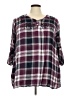 Catherines Purple 3/4 Sleeve Blouse Size 2X - photo 1