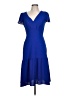 DKNY 100% Polyester Blue Cocktail Dress Size 10 (petite) - photo 1