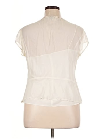 Ann Taylor Short Sleeve Silk Top (view 2)