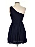 Theory 100% Silk Solid Blue Cocktail Dress Size 2 - photo 2