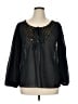 BCBGMAXAZRIA 100% Cotton Black Long Sleeve Blouse Size XL - photo 1