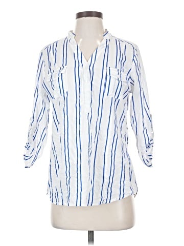 Eden & Olivia 3/4 Sleeve Button-Down Shirt (view 1)