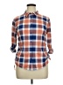 Love Potion 100% Polyester Plaid Orange 3/4 Sleeve Blouse Size XL - photo 1