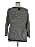 Talbots Outlet Houndstooth Black Pullover Sweater Size XL - photo 2