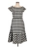 Ann Taylor Checkered-gingham Gray Casual Dress Size 10 - photo 1