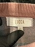LUCCA Checkered-gingham Pink Pullover Sweater Size M - photo 7