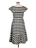 Ann Taylor Checkered-gingham Gray Casual Dress Size 10 - photo 2