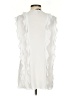 BCBGMAXAZRIA 100% Polyester Ivory Sleeveless Blouse Size S - photo 2