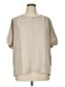 Max Studio 100% Polyester Ivory Short Sleeve Blouse Size 1X - photo 1