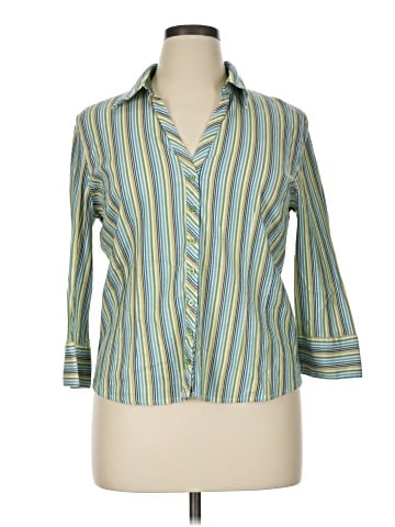 St. John's Bay 3/4 Sleeve Button-Down Shirt (view 1)