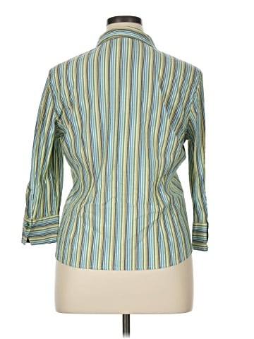 St. John's Bay 3/4 Sleeve Button-Down Shirt (view 2)