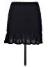 MNG 100% Viscose Solid Black Casual Skirt Size XS - photo 2