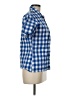 Guess 100% Cotton Checkered-gingham Blue Short Sleeve Button-Down Shirt Size M - photo 4