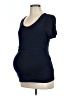 Seraphine Blue Short Sleeve Top Size Lg Maternity - photo 1