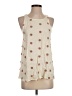 Mine 100% Rayon Ivory Sleeveless Blouse Size S - photo 1