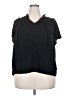 Torrid Black Short Sleeve Blouse Size 2X Plus (2) - photo 1