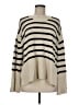 Gap 100% Cotton Stripes Ivory Pullover Sweater Size Med Petite - photo 1